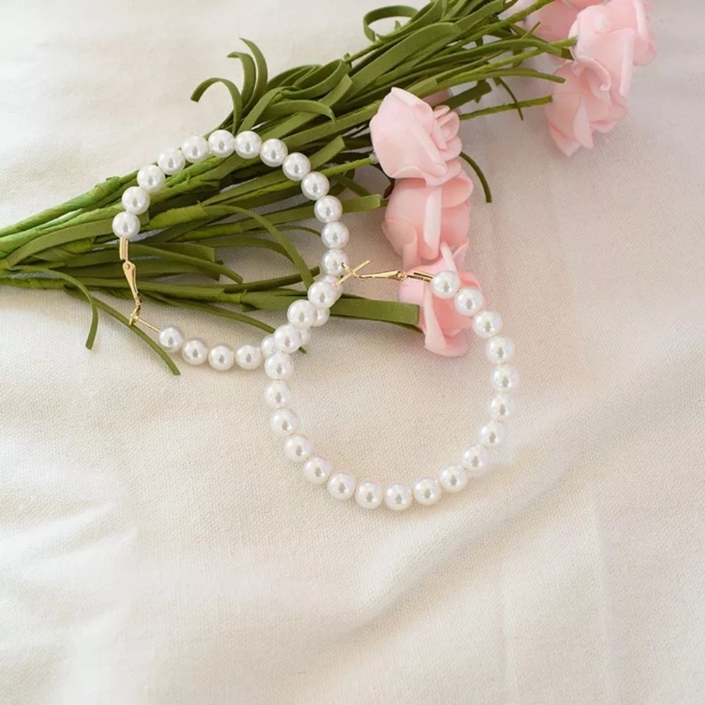 Big, Sexy, Pearl Hoops